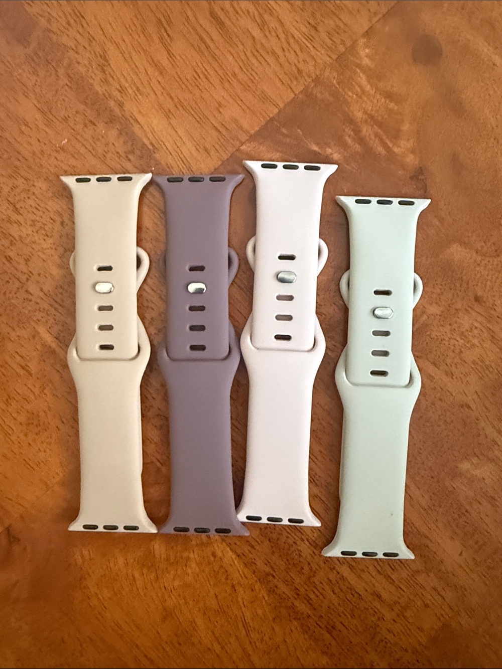 NEW - 41mm Apple Watch Silicone Replacement Watch Bands - Soft Pastel Colors